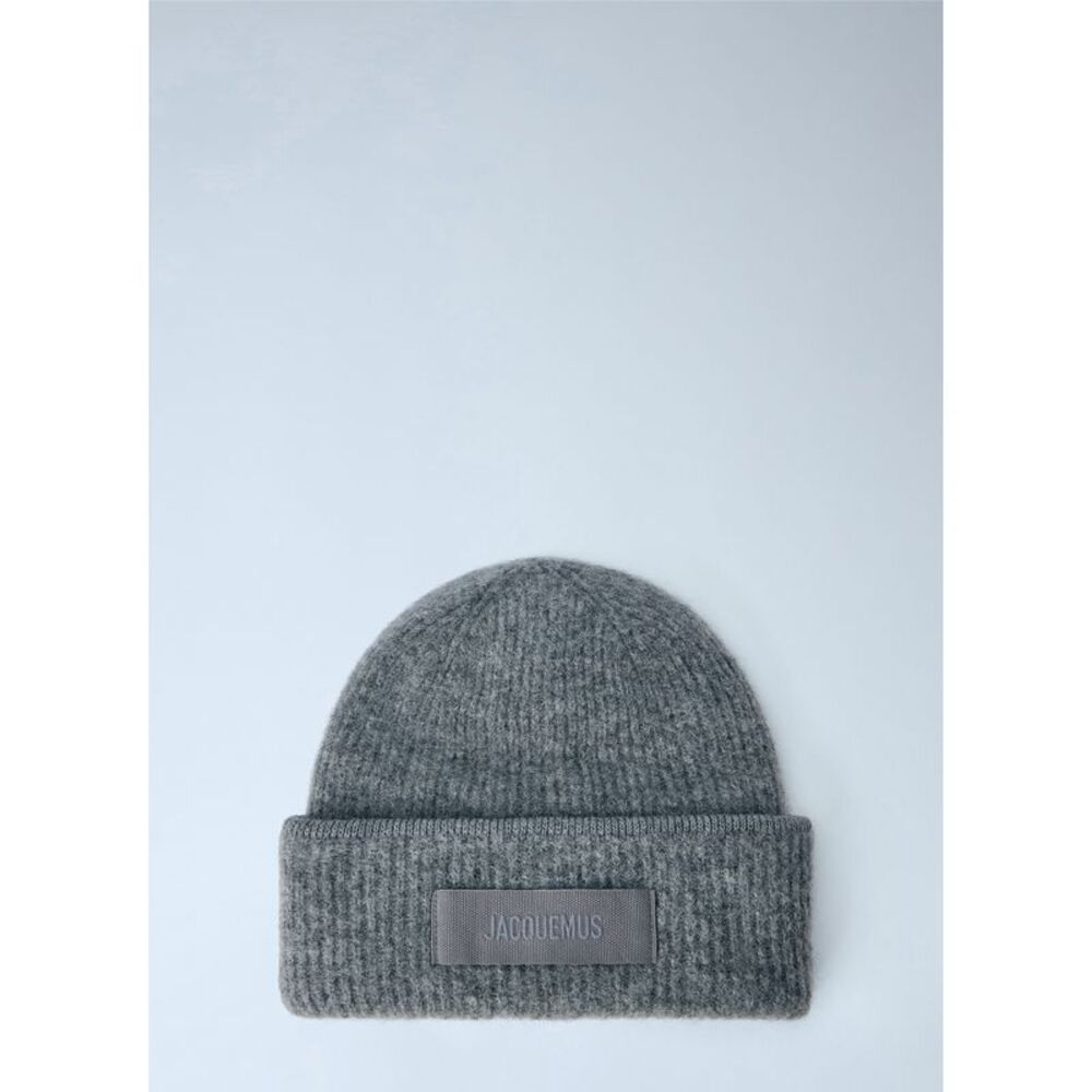 Jacquemus Women Logo Motif Beanie Hat